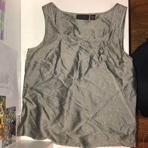 Dana Bachman Silver Dress Tank Top